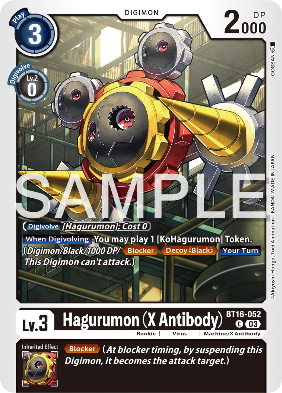 Hagurumon (X Antibody) [BT16-052] [Beginning Observer] | Mindsight Gaming