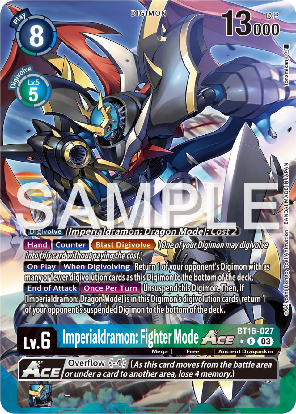 Imperialdramon: Fighter Mode Ace [BT16-027] (Alternate Art) [Beginning Observer] | Mindsight Gaming