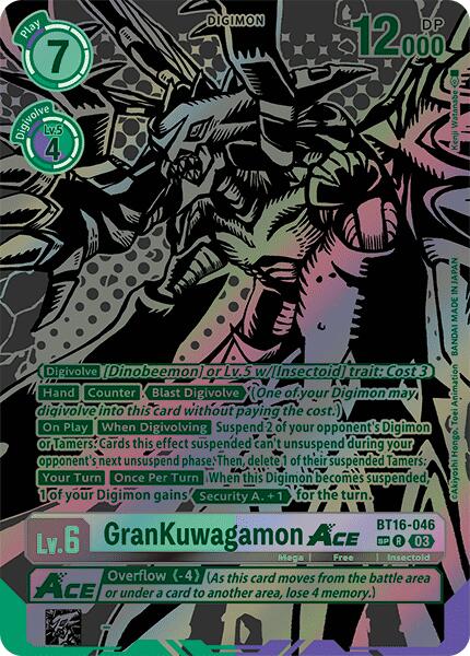 GranKuwagamon Ace [BT16-046] (Alternate Art) [Beginning Observer] | Mindsight Gaming