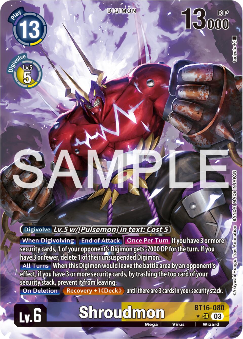 Shroudmon [BT16-080] (Alternate Art) [Beginning Observer] | Mindsight Gaming