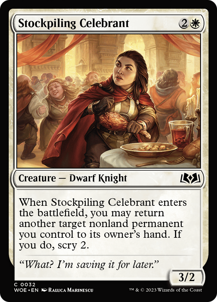 Stockpiling Celebrant [Wilds of Eldraine] | Mindsight Gaming