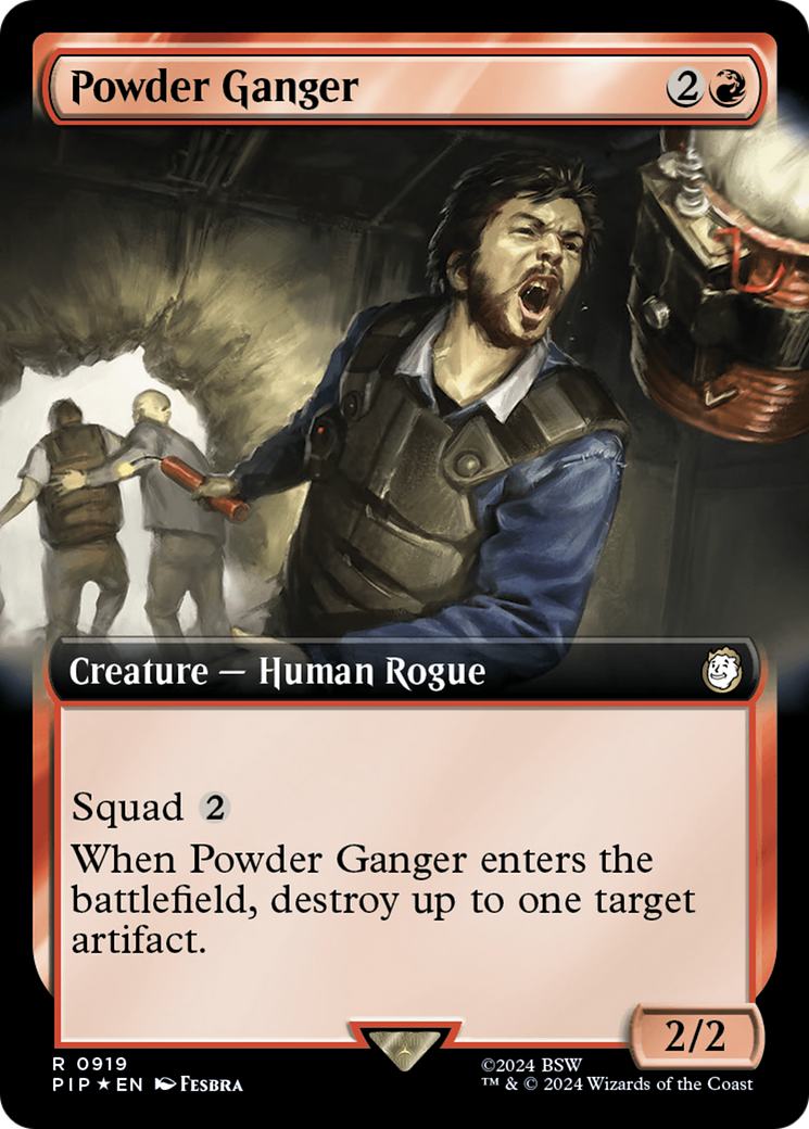 Powder Ganger (Extended Art) (Surge Foil) [Fallout] | Mindsight Gaming