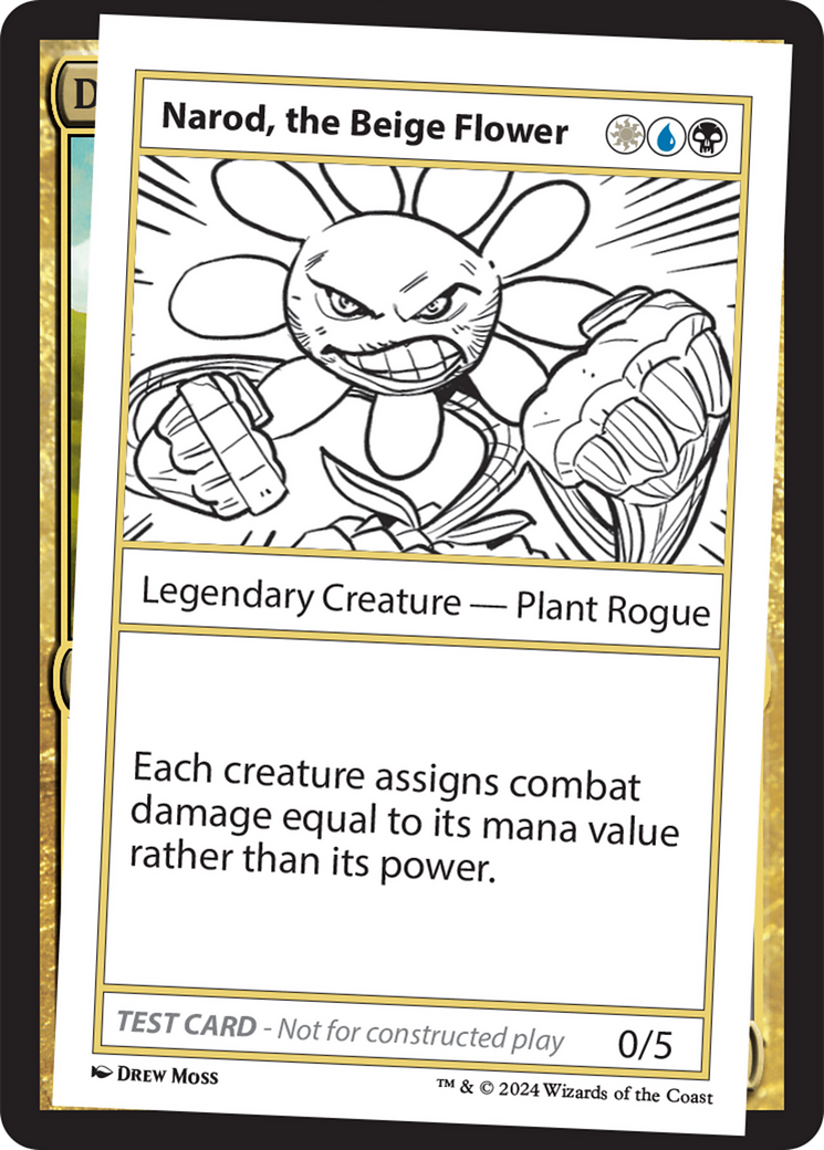 Narod, the Beige Flower [Mystery Booster 2 Playtest Cards] | Mindsight Gaming