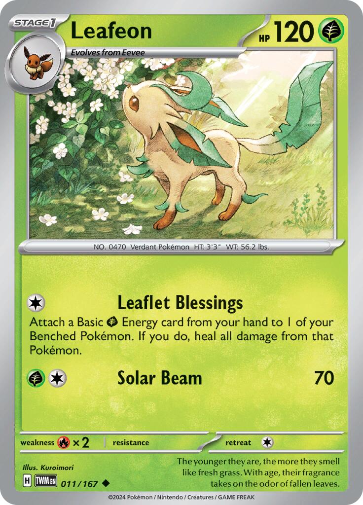 Leafeon (011/167) [Scarlet & Violet: Twilight Masquerade] | Mindsight Gaming