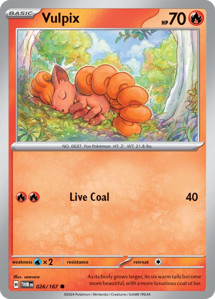 Vulpix (026/167) [Scarlet & Violet: Twilight Masquerade] | Mindsight Gaming