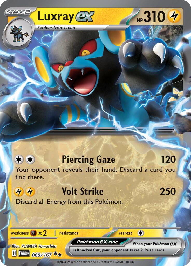 Luxray ex (068/167) [Scarlet & Violet: Twilight Masquerade] | Mindsight Gaming