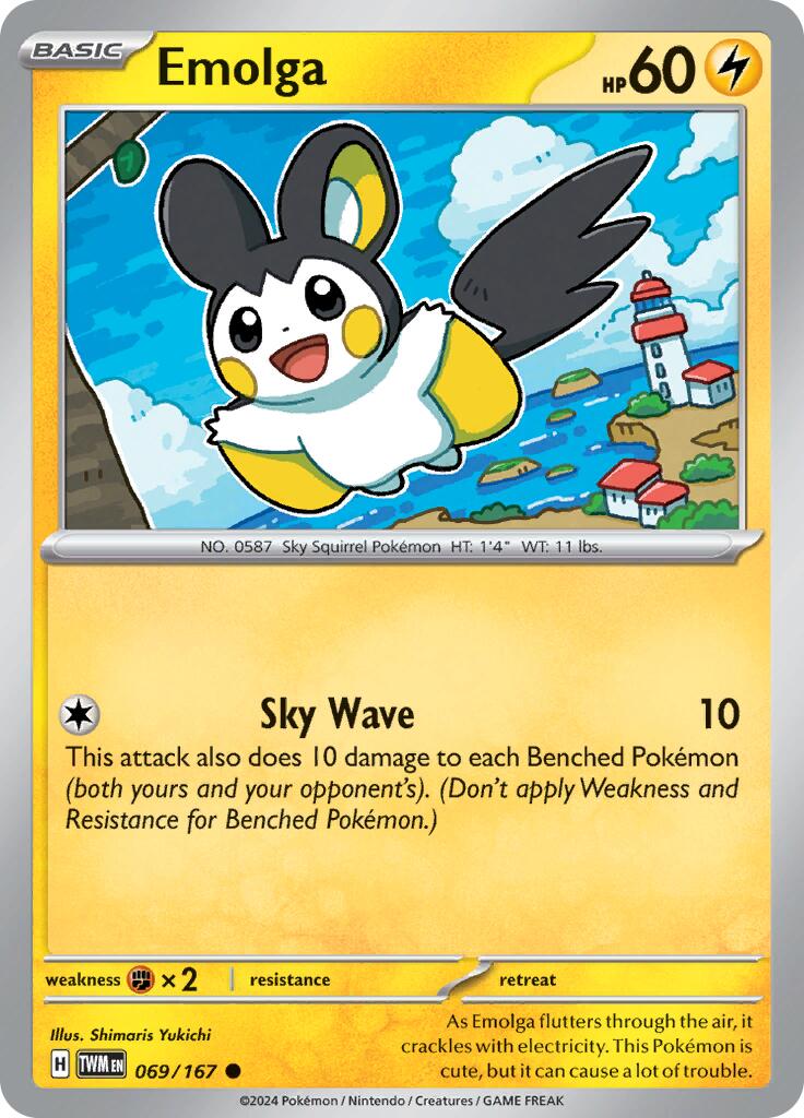 Emolga (069/167) [Scarlet & Violet: Twilight Masquerade] | Mindsight Gaming