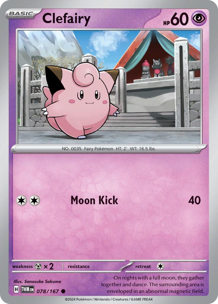 Clefairy (078/167) [Scarlet & Violet: Twilight Masquerade] | Mindsight Gaming