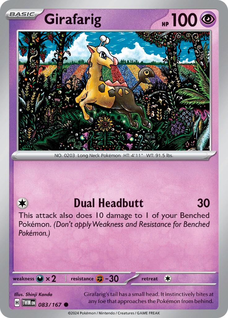 Girafarig (083/167) [Scarlet & Violet: Twilight Masquerade] | Mindsight Gaming