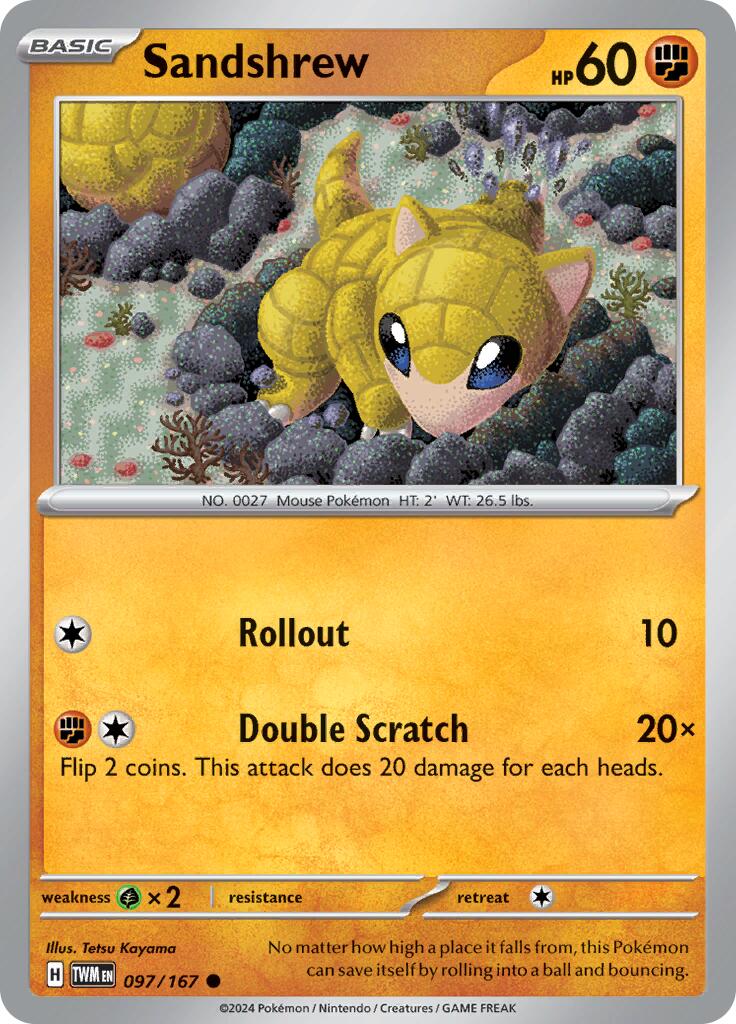 Sandshrew (097/167) [Scarlet & Violet: Twilight Masquerade] | Mindsight Gaming