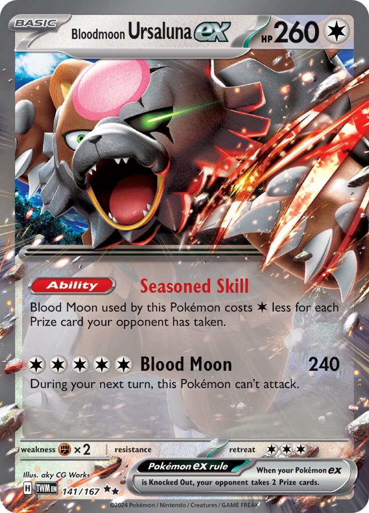 Bloodmoon Ursaluna ex (141/167) [Scarlet & Violet: Twilight Masquerade] | Mindsight Gaming