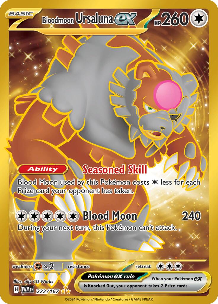 Bloodmoon Ursaluna ex (222/167) [Scarlet & Violet: Twilight Masquerade] | Mindsight Gaming