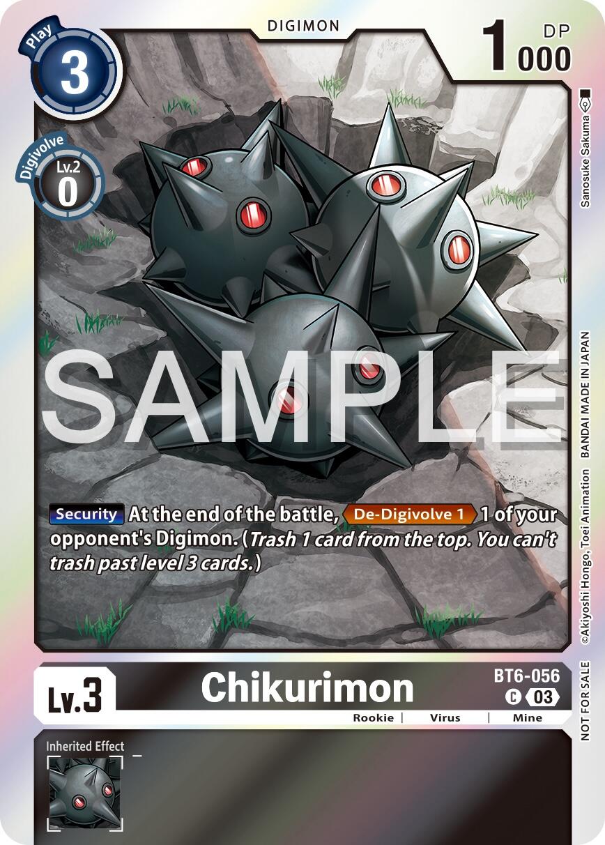 Chikurimon [BT6-056] (Official Tournament Vol.13 Winner Pack) [Double Diamond Promos] | Mindsight Gaming