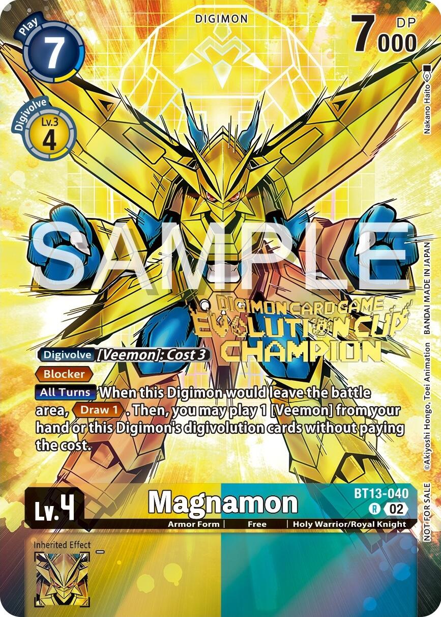 Magnamon [BT13-040] (2024 Evolution Cup Champion) [Versus Royal Knights Booster Promos] | Mindsight Gaming