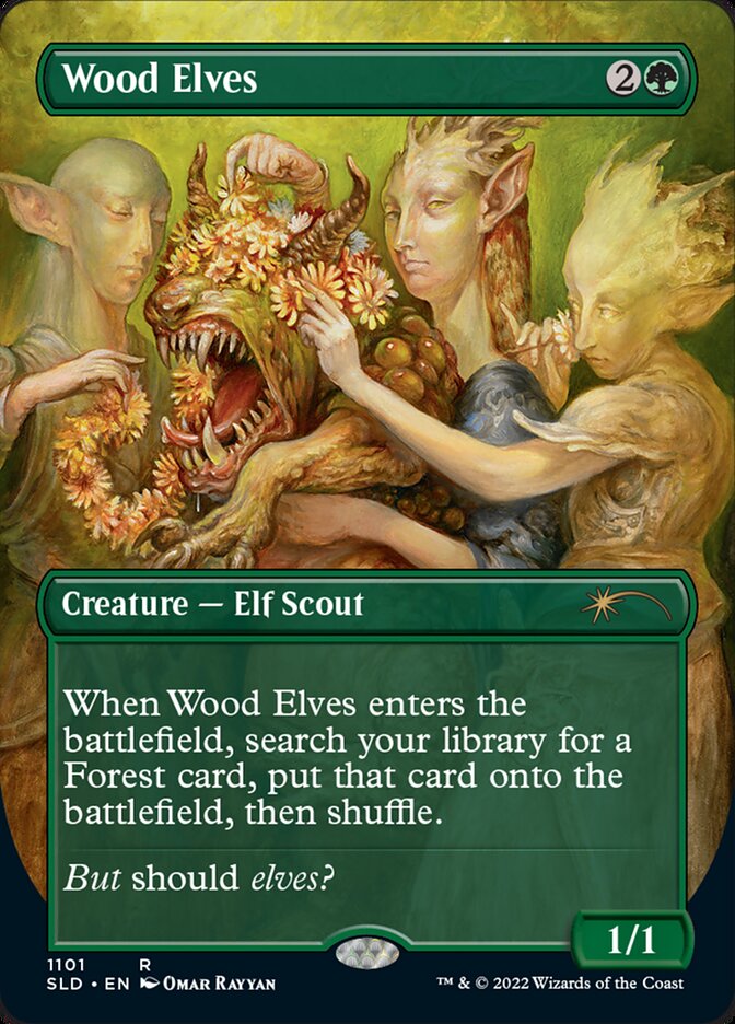 Wood Elves (Borderless) [Secret Lair Drop Series] | Mindsight Gaming