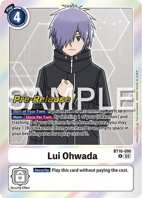 Lui Ohwada [BT16-090] [Beginning Observer Pre-Release Promos] | Mindsight Gaming