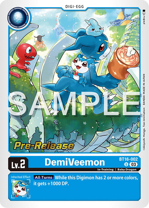 DemiVeemon [BT16-002] [Beginning Observer Pre-Release Promos] | Mindsight Gaming