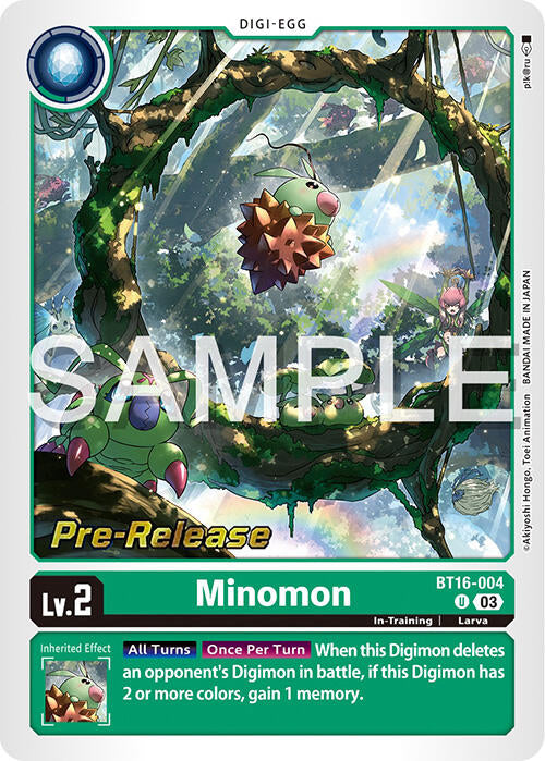 Minomon [BT16-004] [Beginning Observer Pre-Release Promos] | Mindsight Gaming