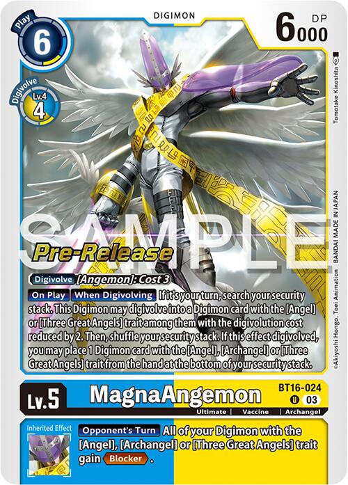 MagnaAngemon [BT16-024] [Beginning Observer Pre-Release Promos] | Mindsight Gaming