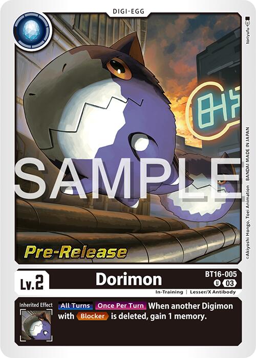 Dorimon [BT16-005] [Beginning Observer Pre-Release Promos] | Mindsight Gaming