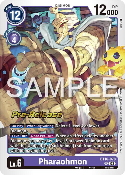 Pharaohmon [BT16-078] [Beginning Observer Pre-Release Promos] | Mindsight Gaming