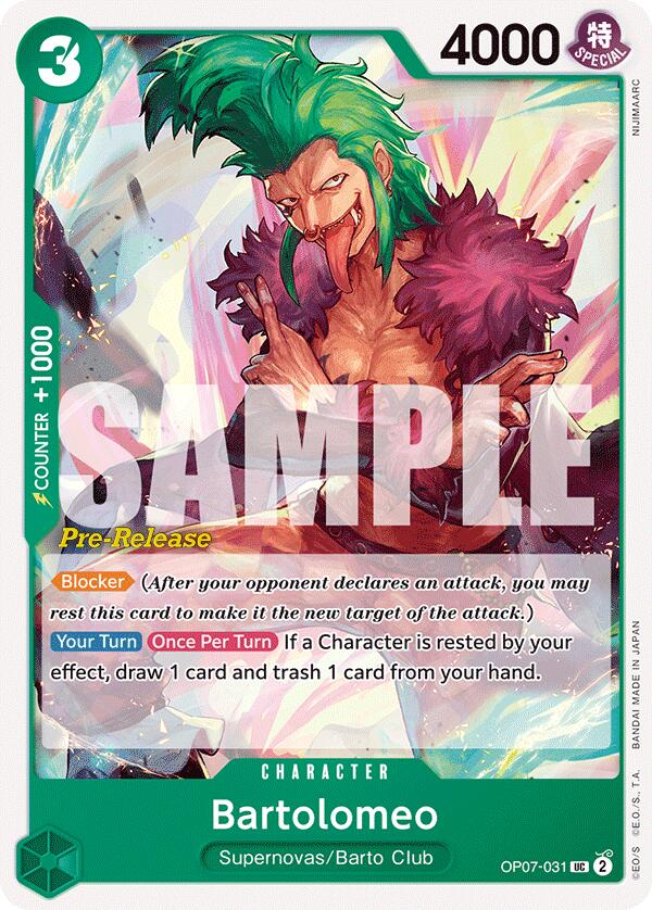 Bartolomeo [500 Years in the Future Pre-Release Cards] | Mindsight Gaming