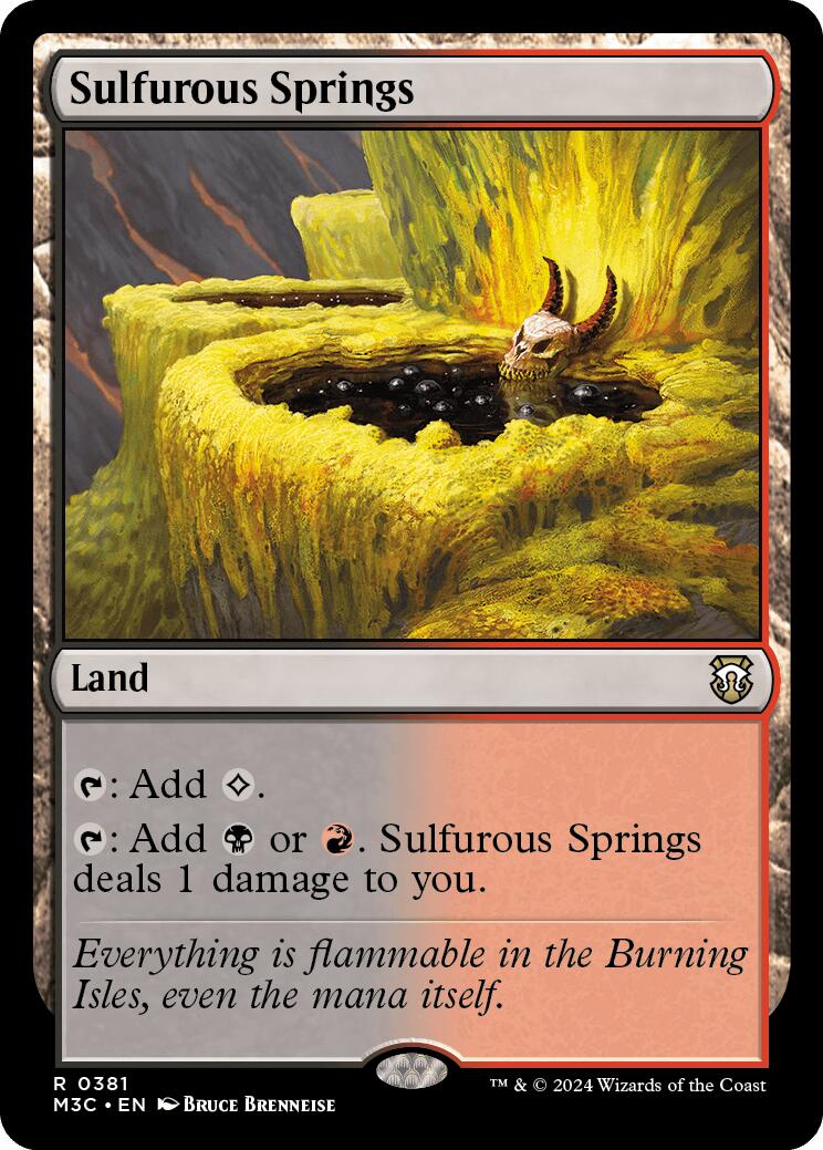 Sulfurous Springs [Modern Horizons 3 Commander] | Mindsight Gaming