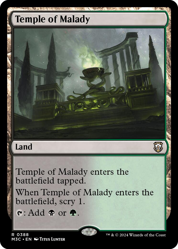 Temple of Malady [Modern Horizons 3 Commander] | Mindsight Gaming