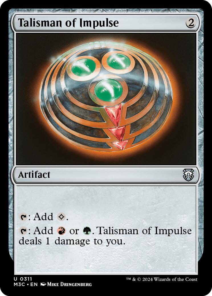 Talisman of Impulse [Modern Horizons 3 Commander] | Mindsight Gaming