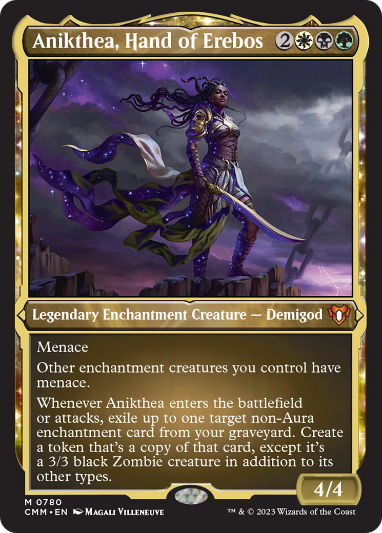 Anikthea, Hand of Erebos (Display Commander) (Foil Etched) [Commander Masters] | Mindsight Gaming