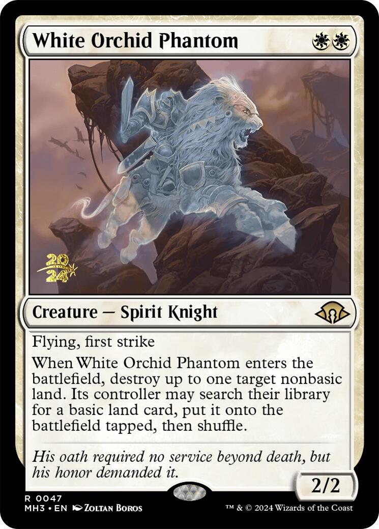 White Orchid Phantom [Modern Horizons 3 Prerelease Promos] | Mindsight Gaming