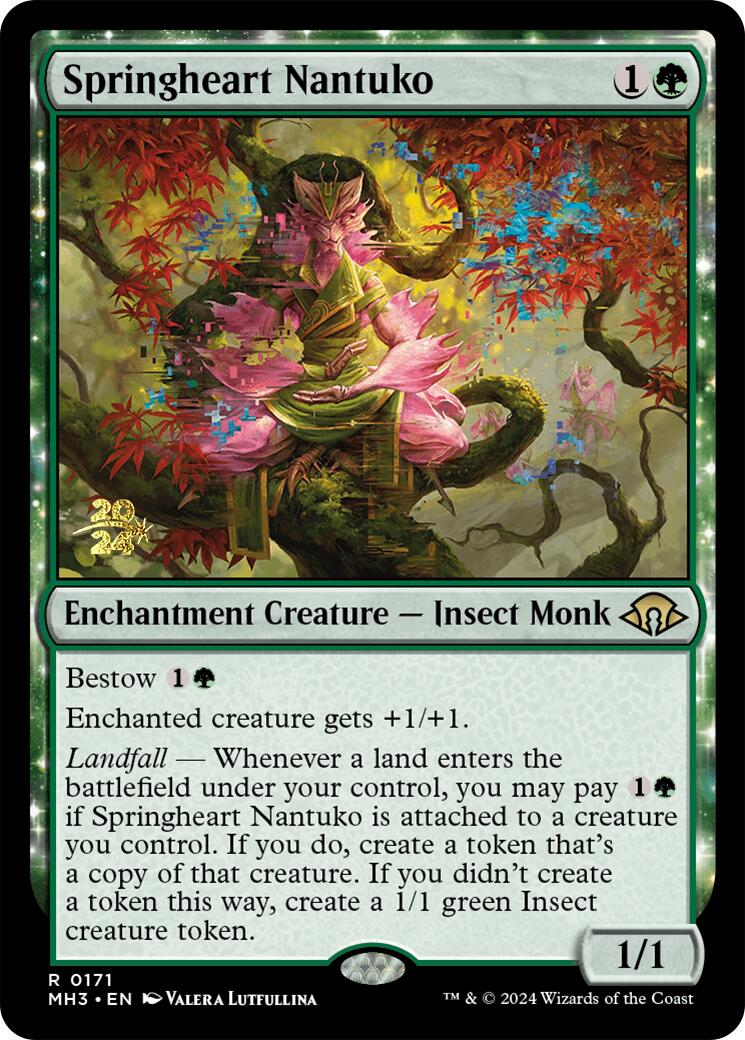 Springheart Nantuko [Modern Horizons 3 Prerelease Promos] | Mindsight Gaming