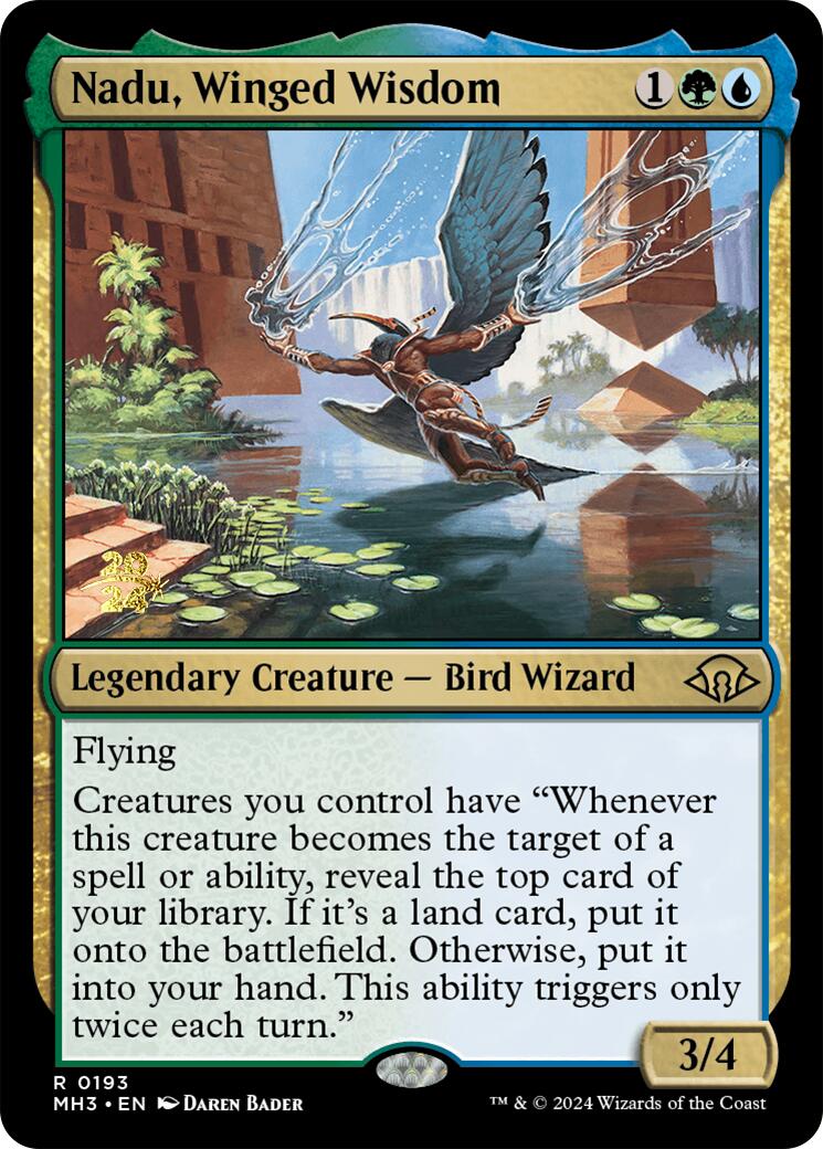 Nadu, Winged Wisdom [Modern Horizons 3 Prerelease Promos] | Mindsight Gaming