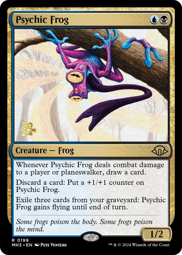 Psychic Frog [Modern Horizons 3 Prerelease Promos] | Mindsight Gaming