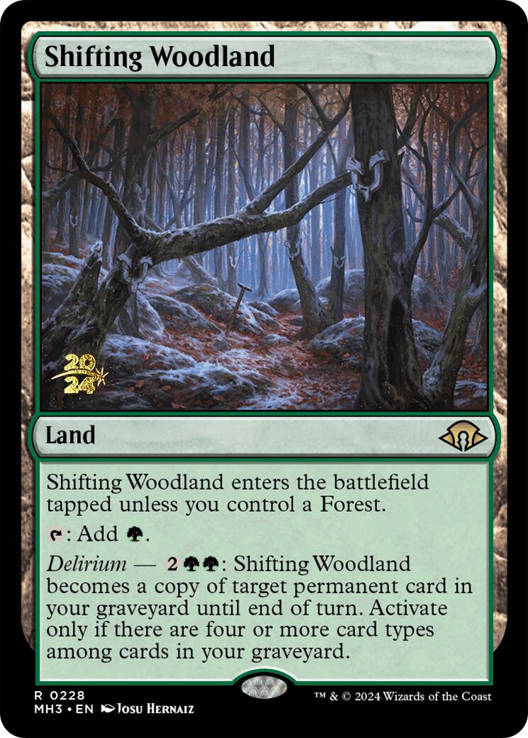 Shifting Woodland [Modern Horizons 3 Prerelease Promos] | Mindsight Gaming