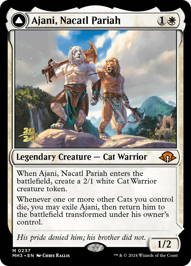 Ajani, Nacatl Pariah [Modern Horizons 3 Prerelease Promos] | Mindsight Gaming