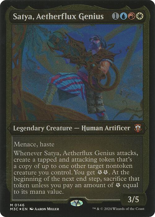 Satya, Aetherflux Genius (Display Commander) [Modern Horizons 3 Commander] | Mindsight Gaming