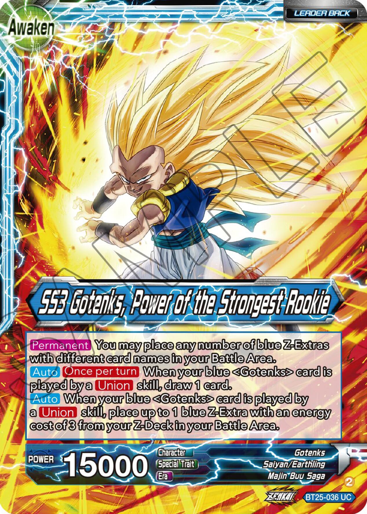 Gotenks // SS3 Gotenks, Power of the Strongest Rookie (BT25-036) [Legend of the Dragon Balls] | Mindsight Gaming