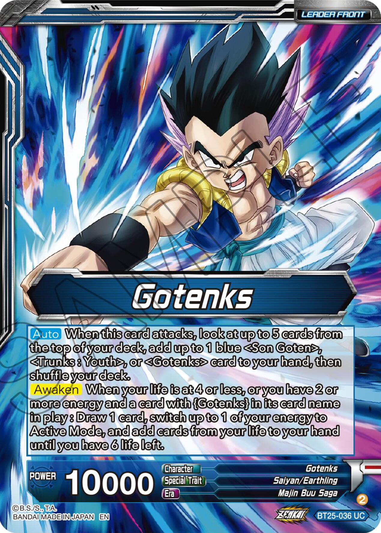 Gotenks // SS3 Gotenks, Power of the Strongest Rookie (BT25-036) [Legend of the Dragon Balls] | Mindsight Gaming