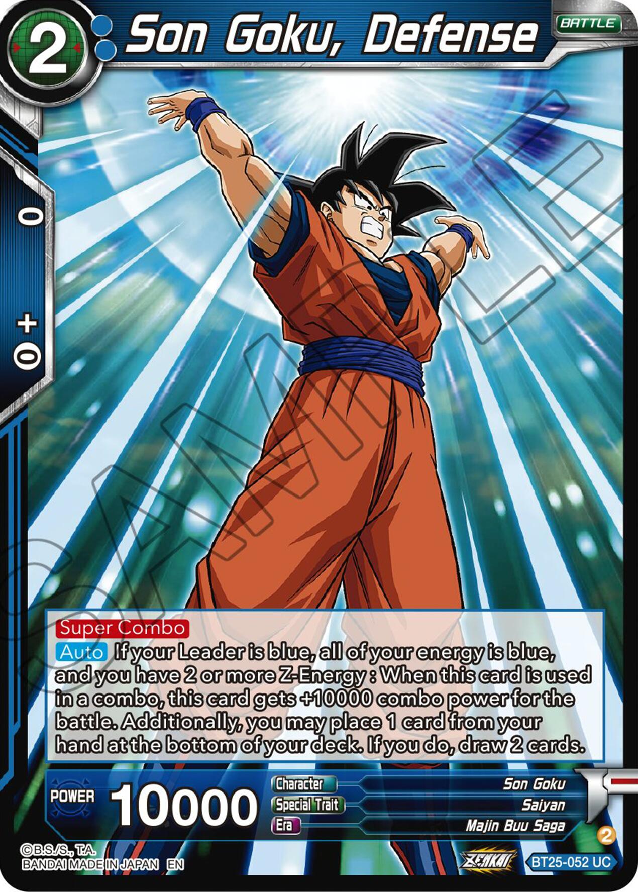 Son Goku, Defense (BT25-052) [Legend of the Dragon Balls] | Mindsight Gaming