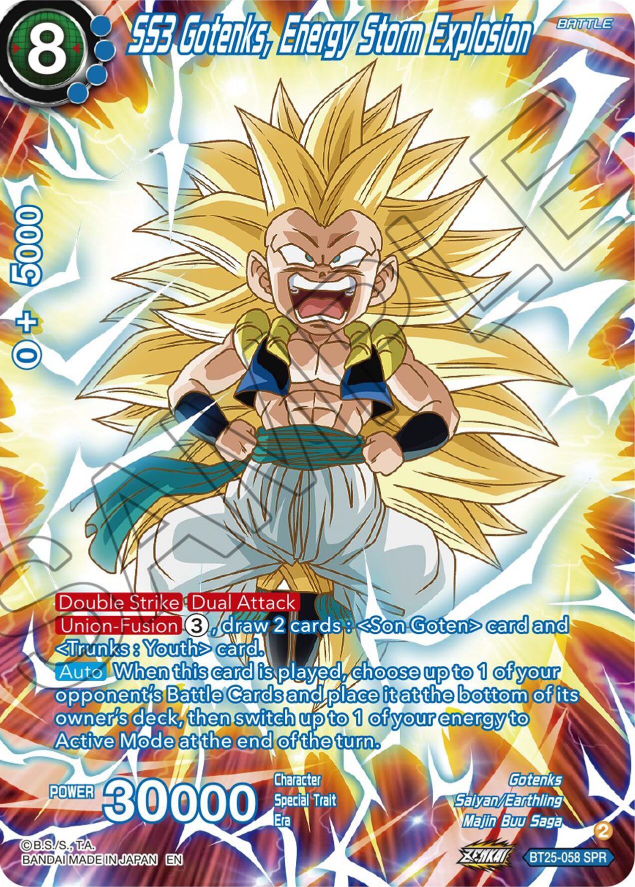 SS3 Gotenks, Energy Storm Explosion (SPR) (BT25-058) [Legend of the Dragon Balls] | Mindsight Gaming