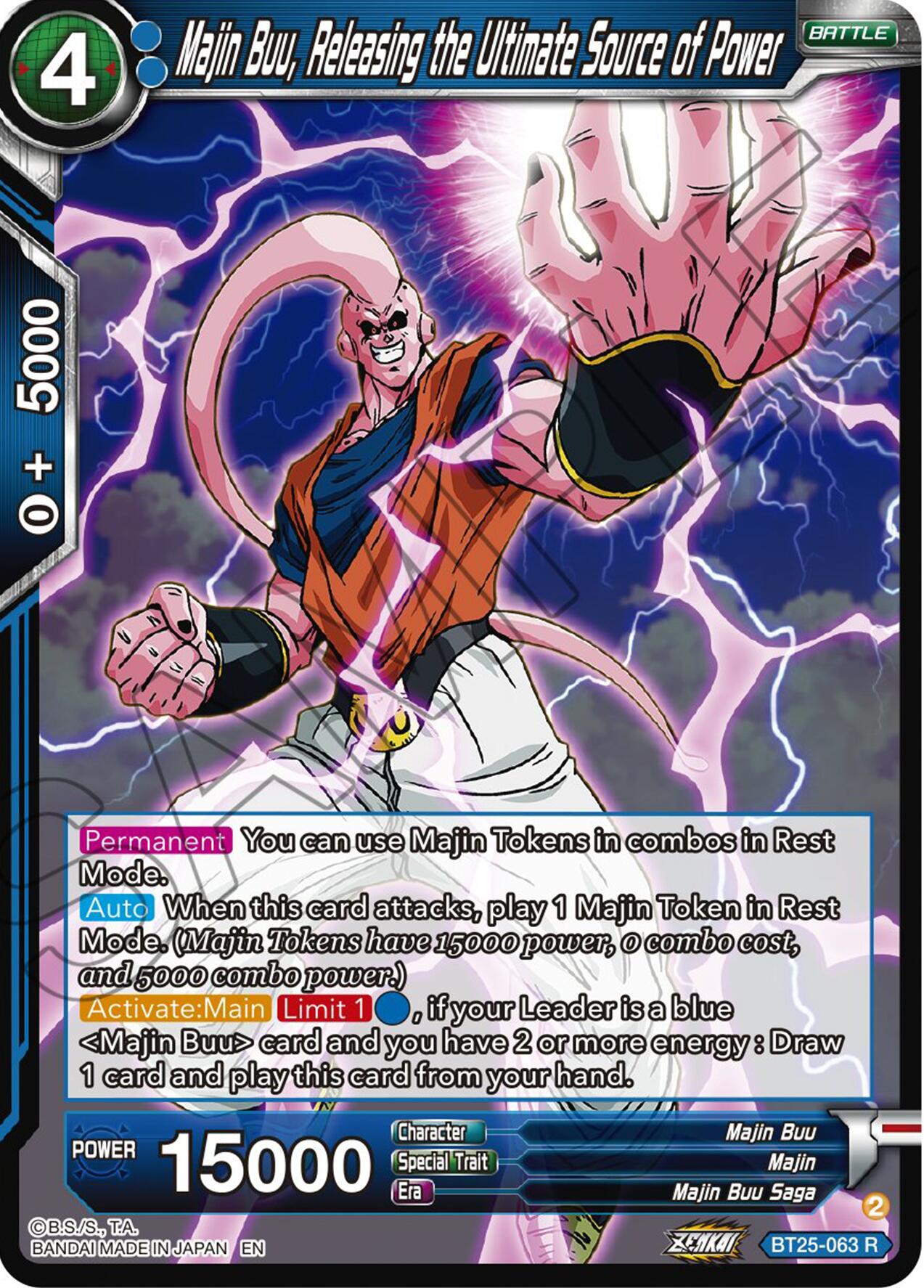 Majin Buu, Releasing the Ultimate Source of Power (BT25-063) [Legend of the Dragon Balls] | Mindsight Gaming