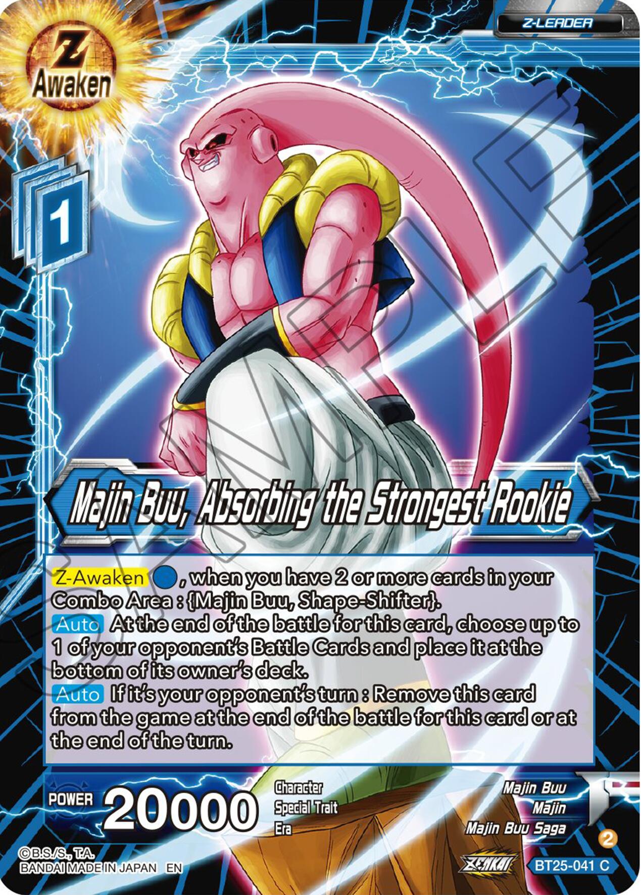 Majin Buu, Absorbing the Strongest Rookie (BT25-041) [Legend of the Dragon Balls] | Mindsight Gaming