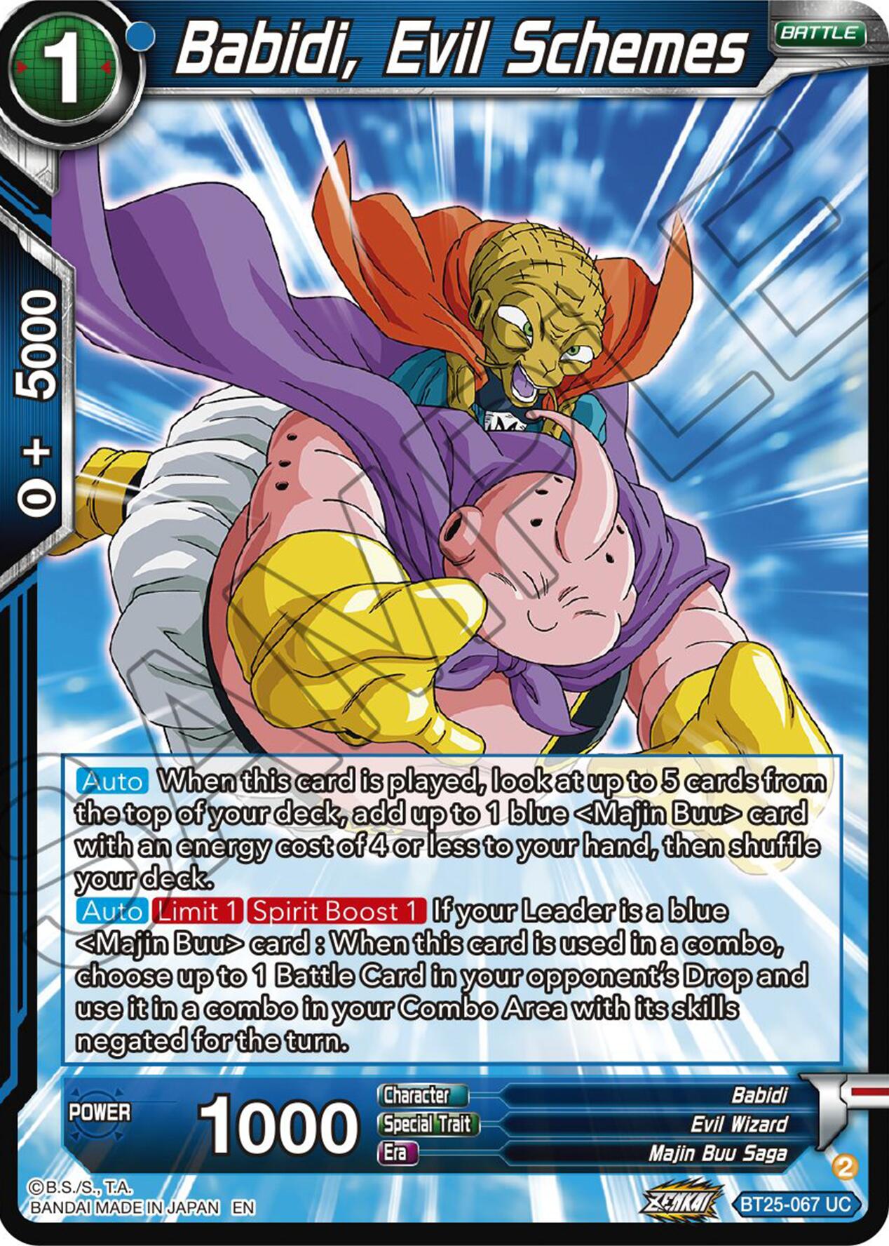 Babidi, Evil Schemes (BT25-067) [Legend of the Dragon Balls] | Mindsight Gaming