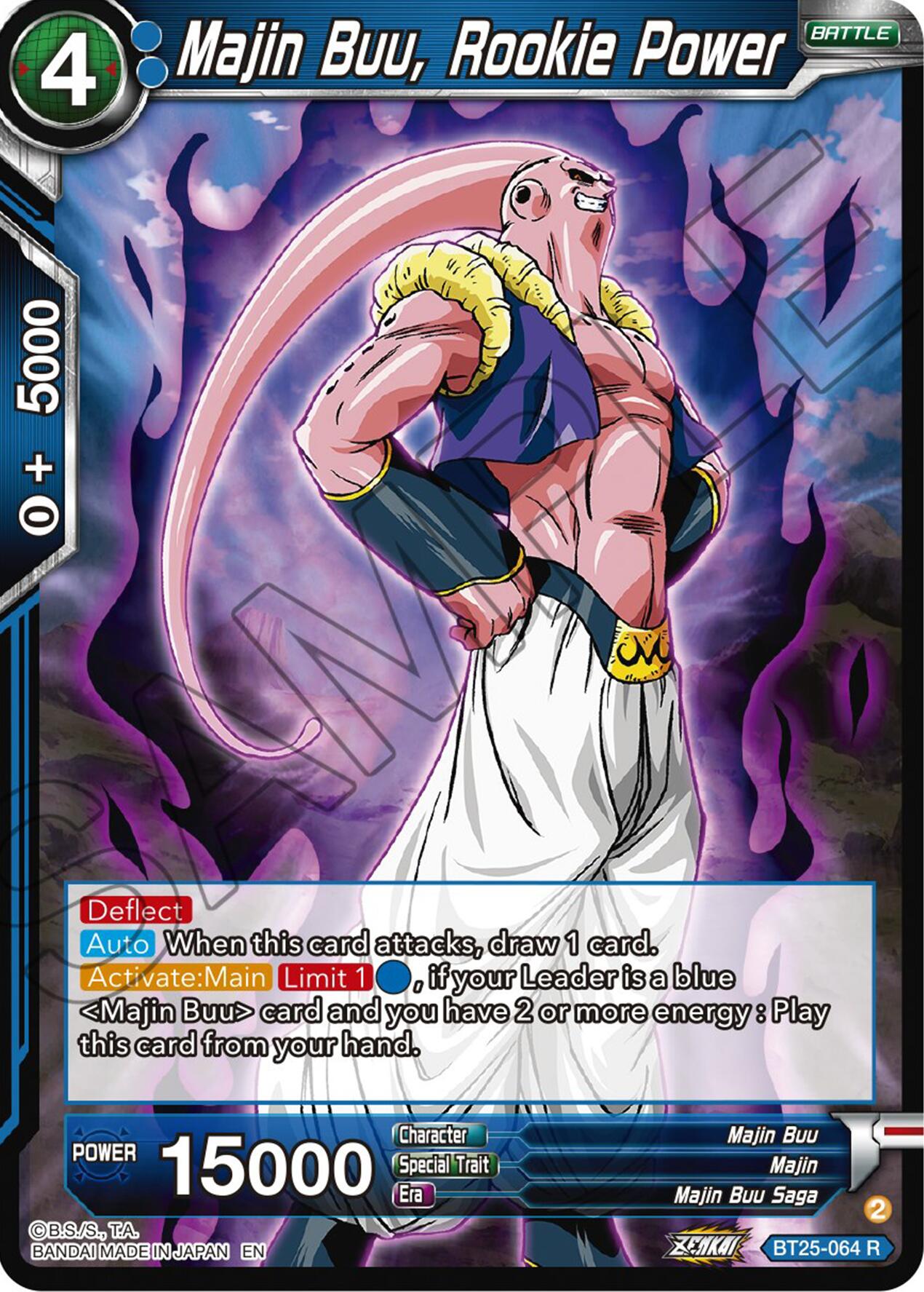 Majin Buu, Rookie Power (BT25-064) [Legend of the Dragon Balls] | Mindsight Gaming