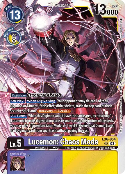 Lucemon: Chaos Mode [EX6-054] [Infernal Ascension] | Mindsight Gaming