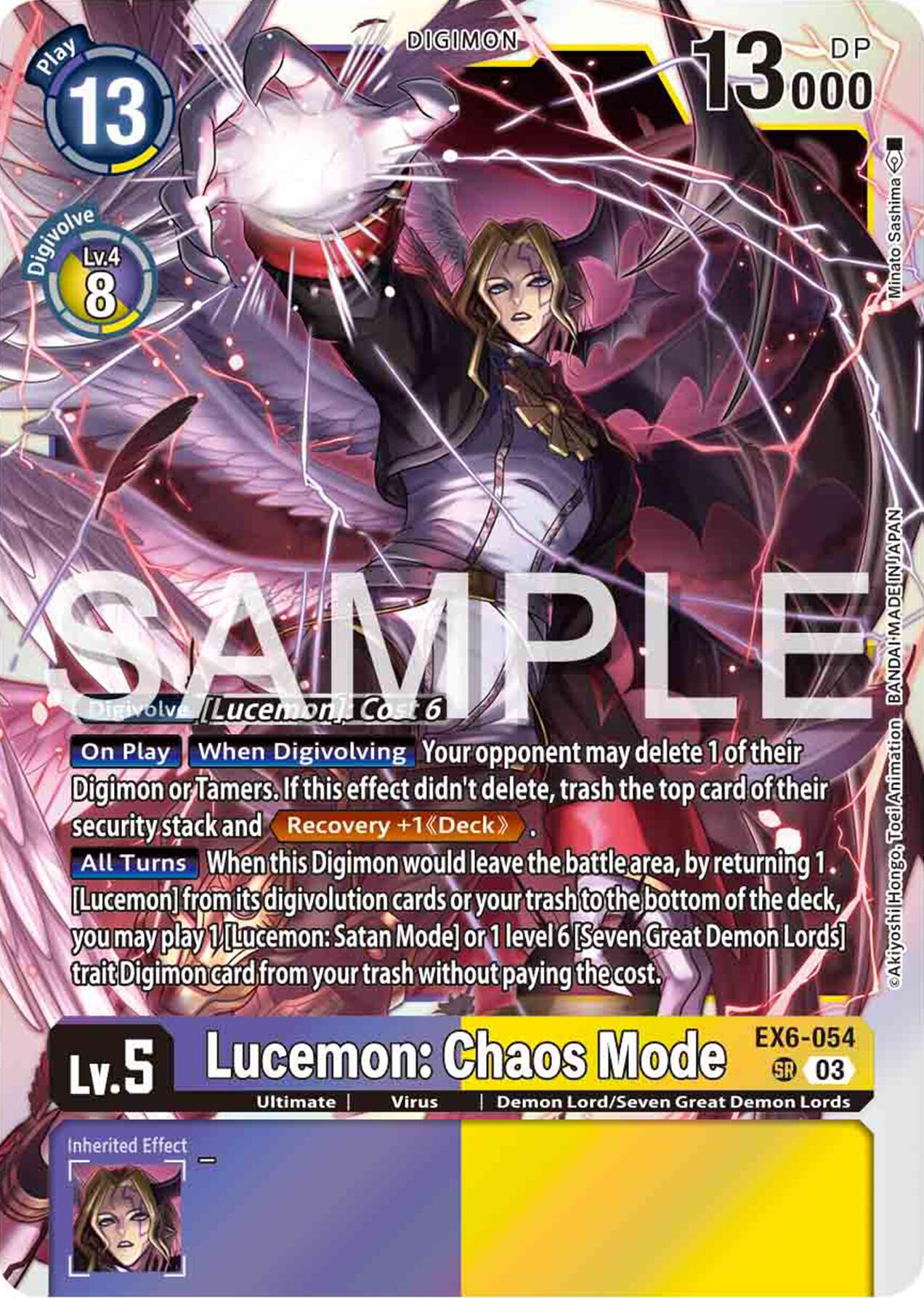 Lucemon: Chaos Mode [EX6-054] [Infernal Ascension] | Mindsight Gaming