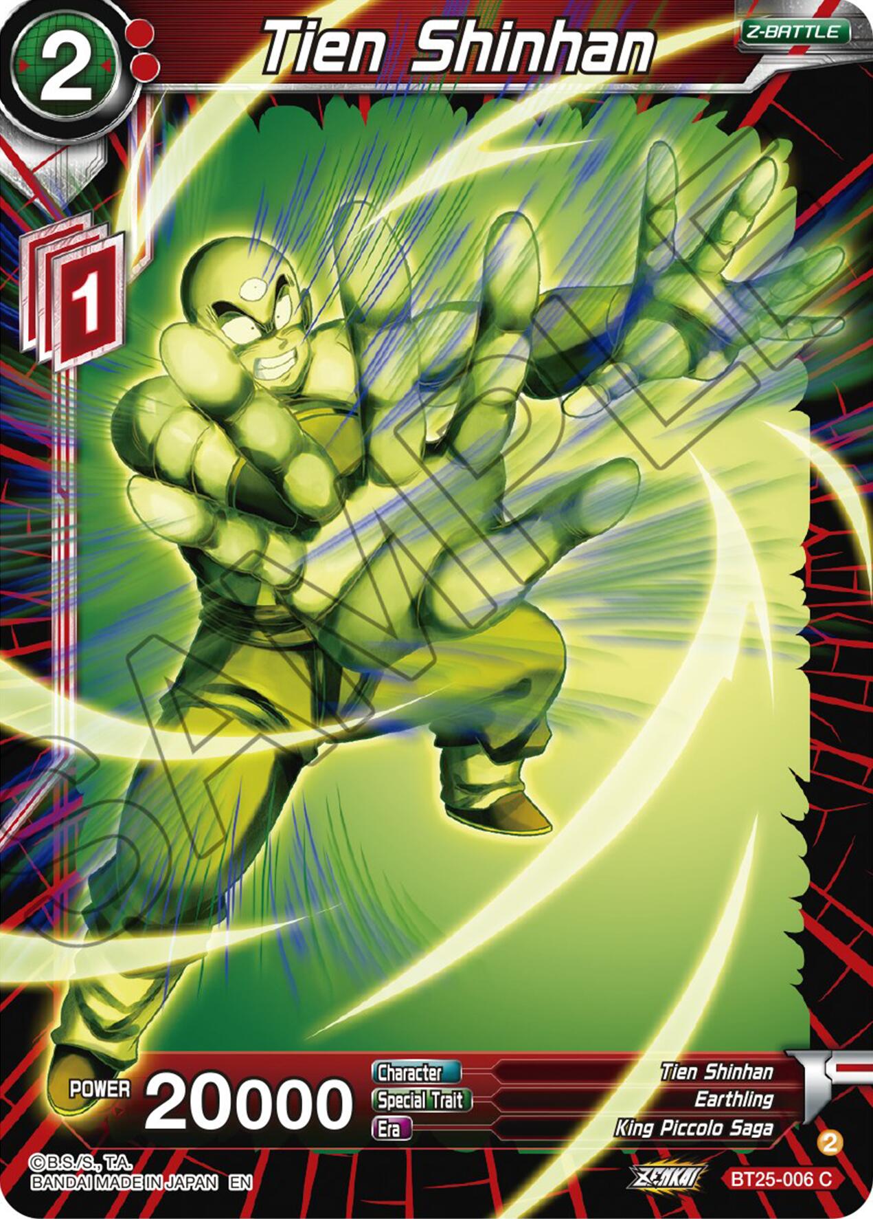 Tien Shinhan (BT25-006) [Legend of the Dragon Balls] | Mindsight Gaming