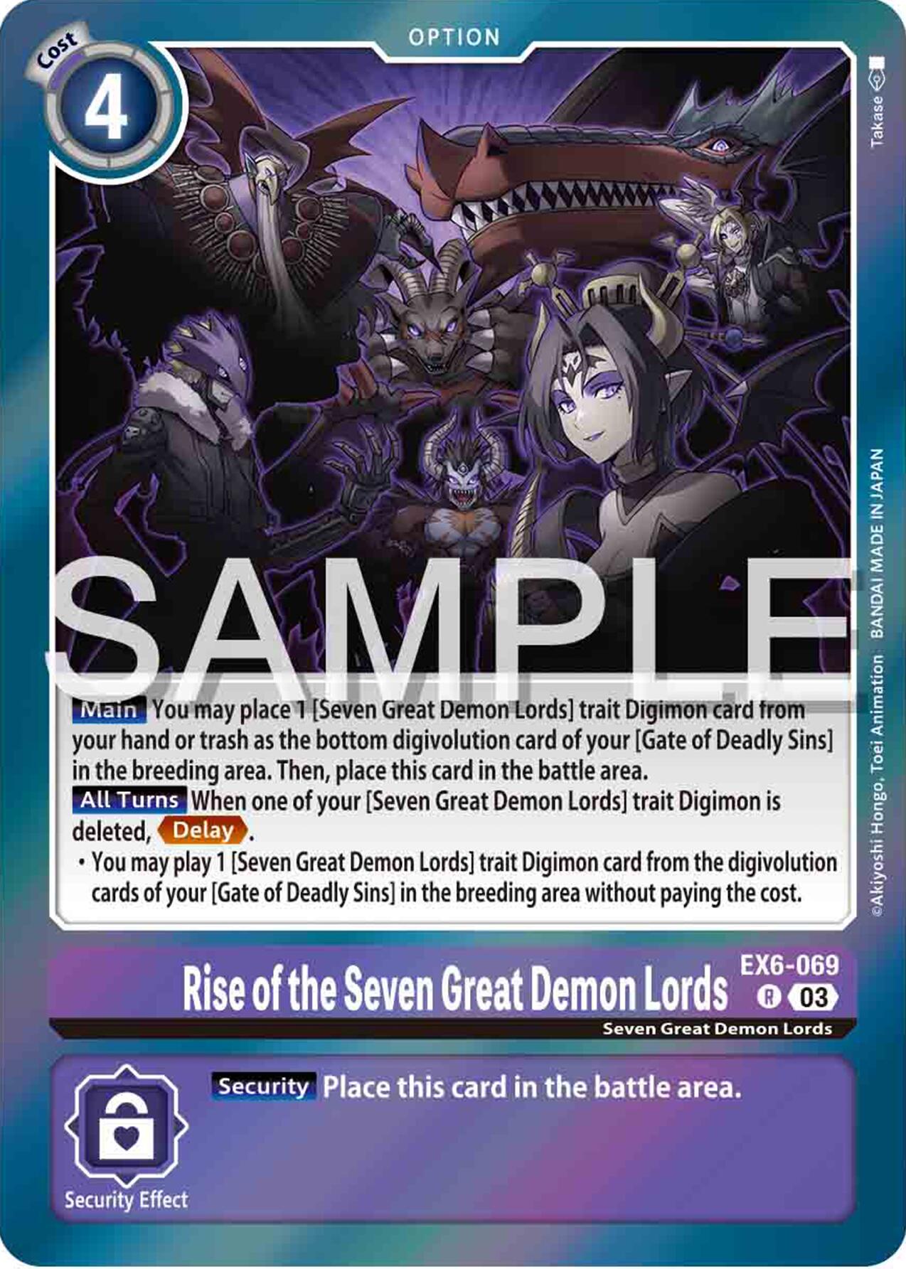 Rise of the Seven Great Demon Lords [EX6-069] [Infernal Ascension] | Mindsight Gaming