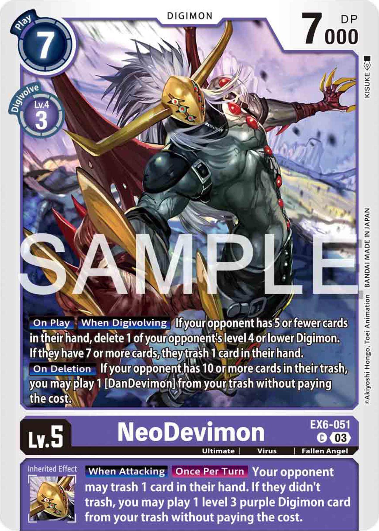 NeoDevimon [EX6-051] [Infernal Ascension] | Mindsight Gaming
